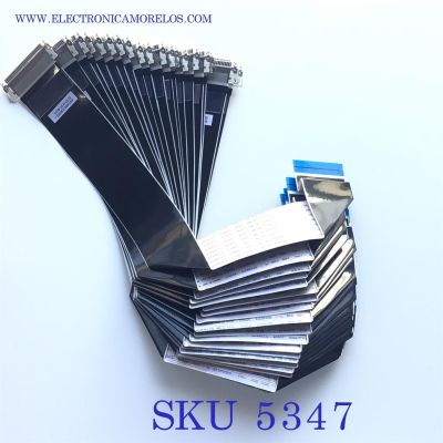 KIT DE CABLES LVDS PARA MONITOR LG (20pz) “NUEVO“ / NUMERO DE PARTE EAD62389059 / MODELOS 22MB35P / 22MB35DI